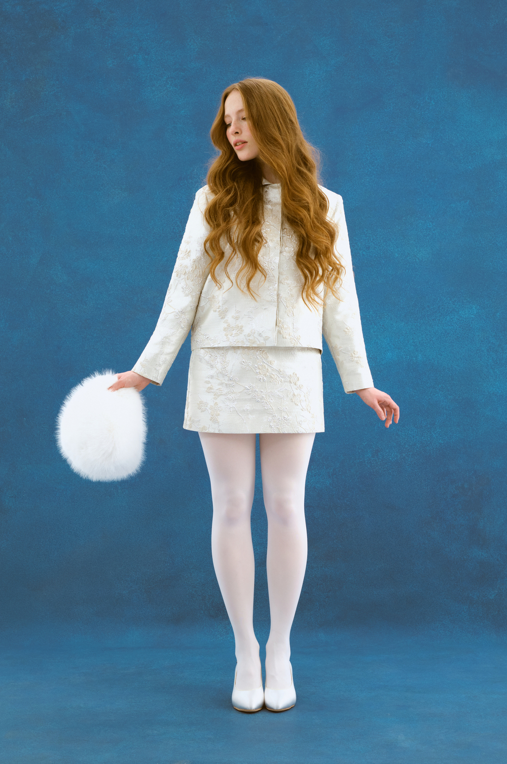 Silver blossom skirt