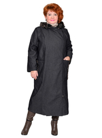 Плащ из джинсовой ткани Графит