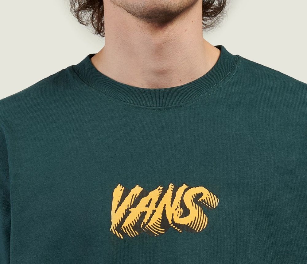 Футболка Vans STONE SWIRL LOOSE SS TE Mystic Moss