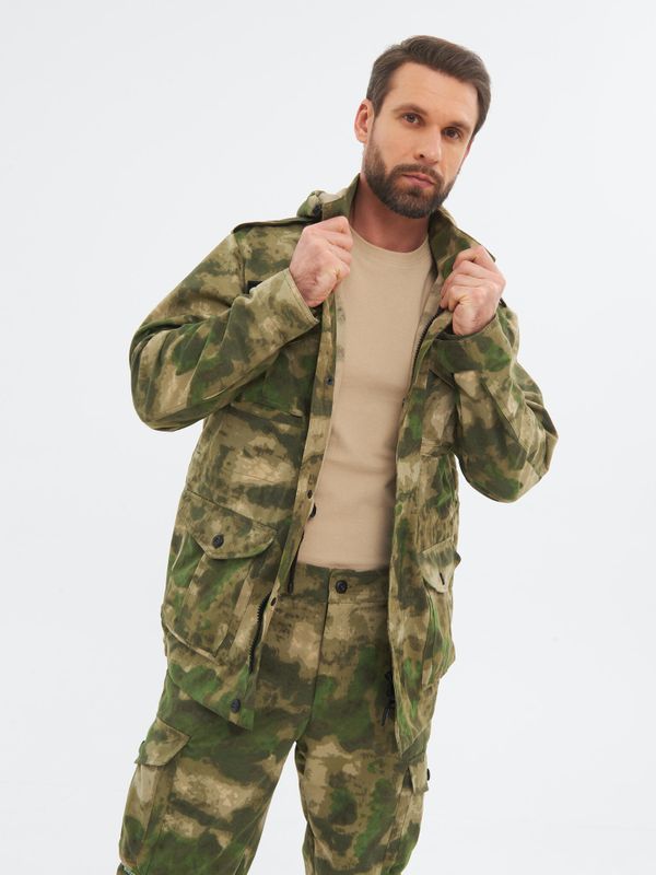 Костюм летний Крафт ткань Смесовая цвет Малахит