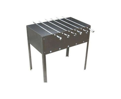 Мангал 400*250*400*0,4мм, Эконом, с шампурами углов. (6шт) 370*10*0,8мм, в сумке, Бастион-пром 483603