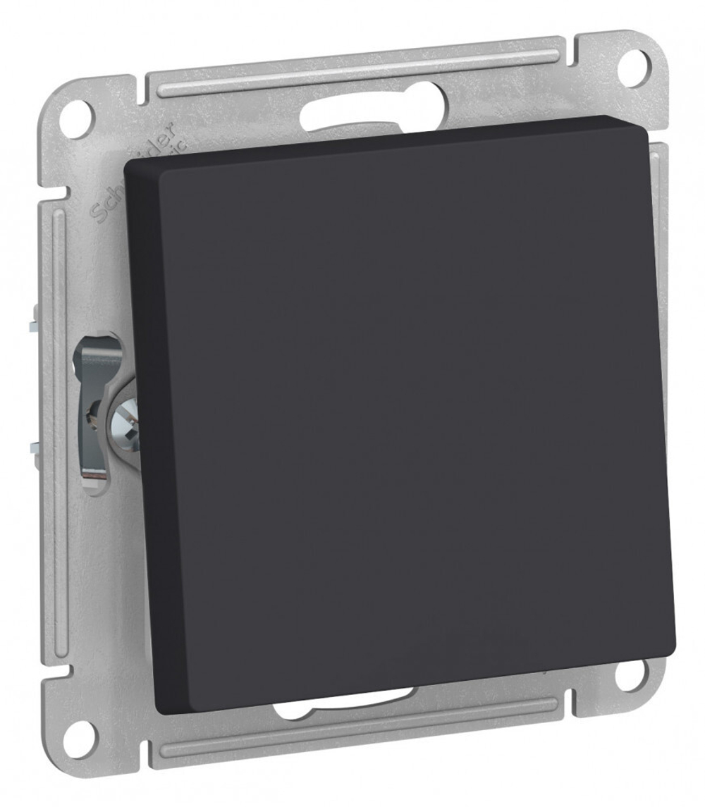 ATLASDESIGN AQUA 1-клавишный ПЕРЕКЛЮЧАТЕЛЬ IP44, сх.6, 10АХ, механизм, КАРБОН