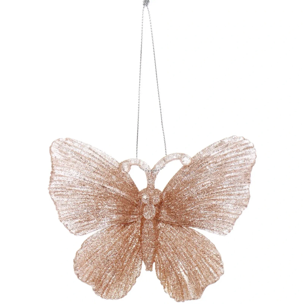 Подвеска «Изящная бабочка» 10*11 см, Розовое золото