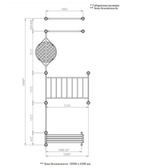 Спортивный комплекс №10, с качелями и скамьей 6500*2300*2700 мм., D=89 мм.