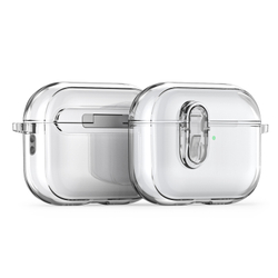 Прозрачный чехол для наушников AirPods Pro 3, серия PECL Series от Dux Ducis , в комплекте с карабином