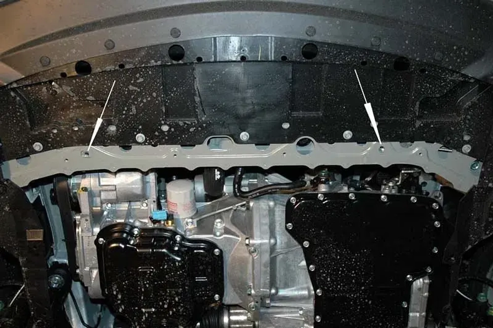 Защита картера и КПП Sheriff для Nissan Tiida I (C11) 2007-2015 арт.15.1255
