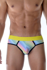 Мужские трусы-слипы в разноцветный горох (Размер: M) (Цвет: разноцветный)