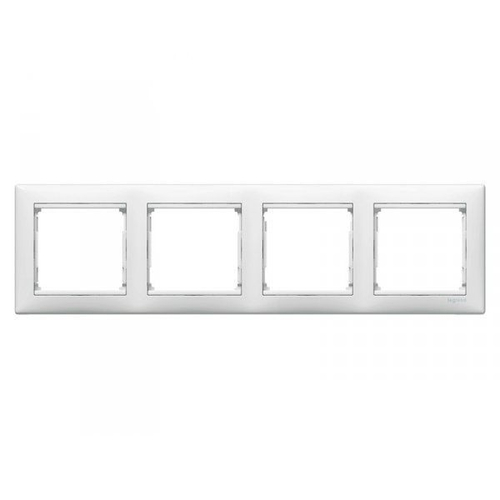 Рамка 4-м горизонт. белая Valena Legrand