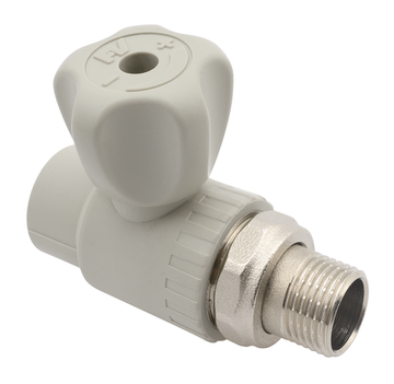 Кран для радиатора FV Plast 20x1/2" НР (прямой) полипропиленовый (A314020000)