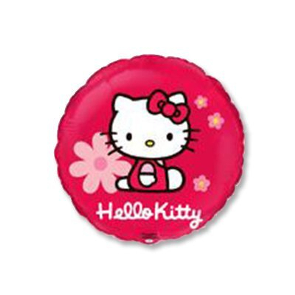 Ф КРУГ С РИС 18" Hello Kitty в цветочках