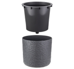 Кашпо СЛАНЕЦ D280 мм 9,5 л со вставкой