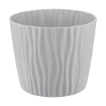 Кашпо ВОЛНА D160мм 2л с вкладышем Серый (комплект 12 шт)
