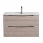 Тумба с раковиной BelBagno MARINO-CER-N-800-2C-SO-RG-P Rovere Grigio