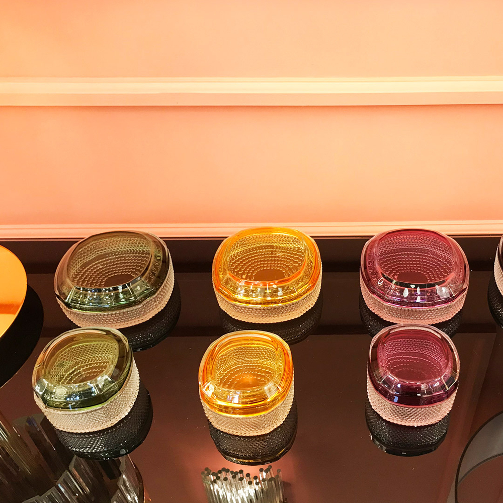 Шкатулка Cloyd CHASSE Box / шир. 9 см - желт. стекло (арт.50014)