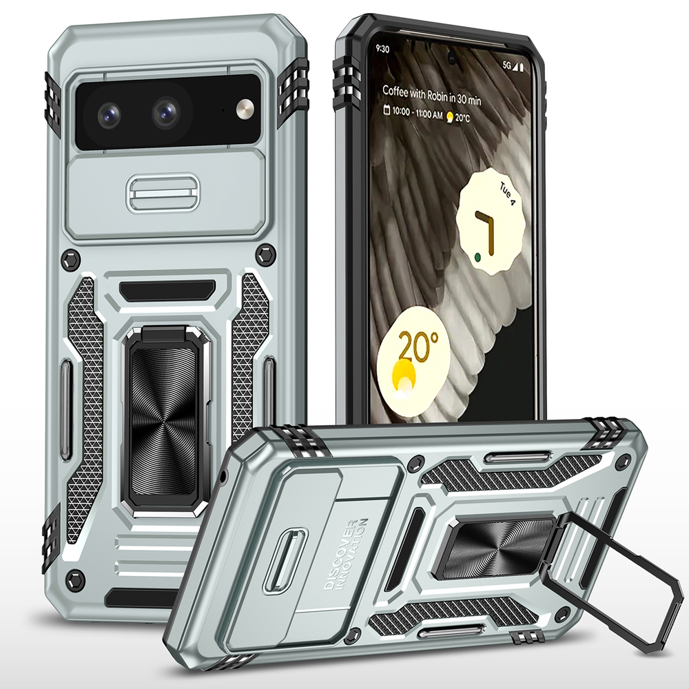 Чехол Safe Case с кольцом и защитой камеры для Google Pixel 7a