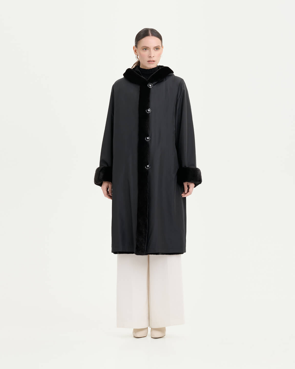 Шуба из меха норки