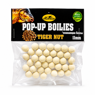 Бойлы Насадочные Плавающие "POP-UPS" в пакете №11 (20гр). Тигровый орех