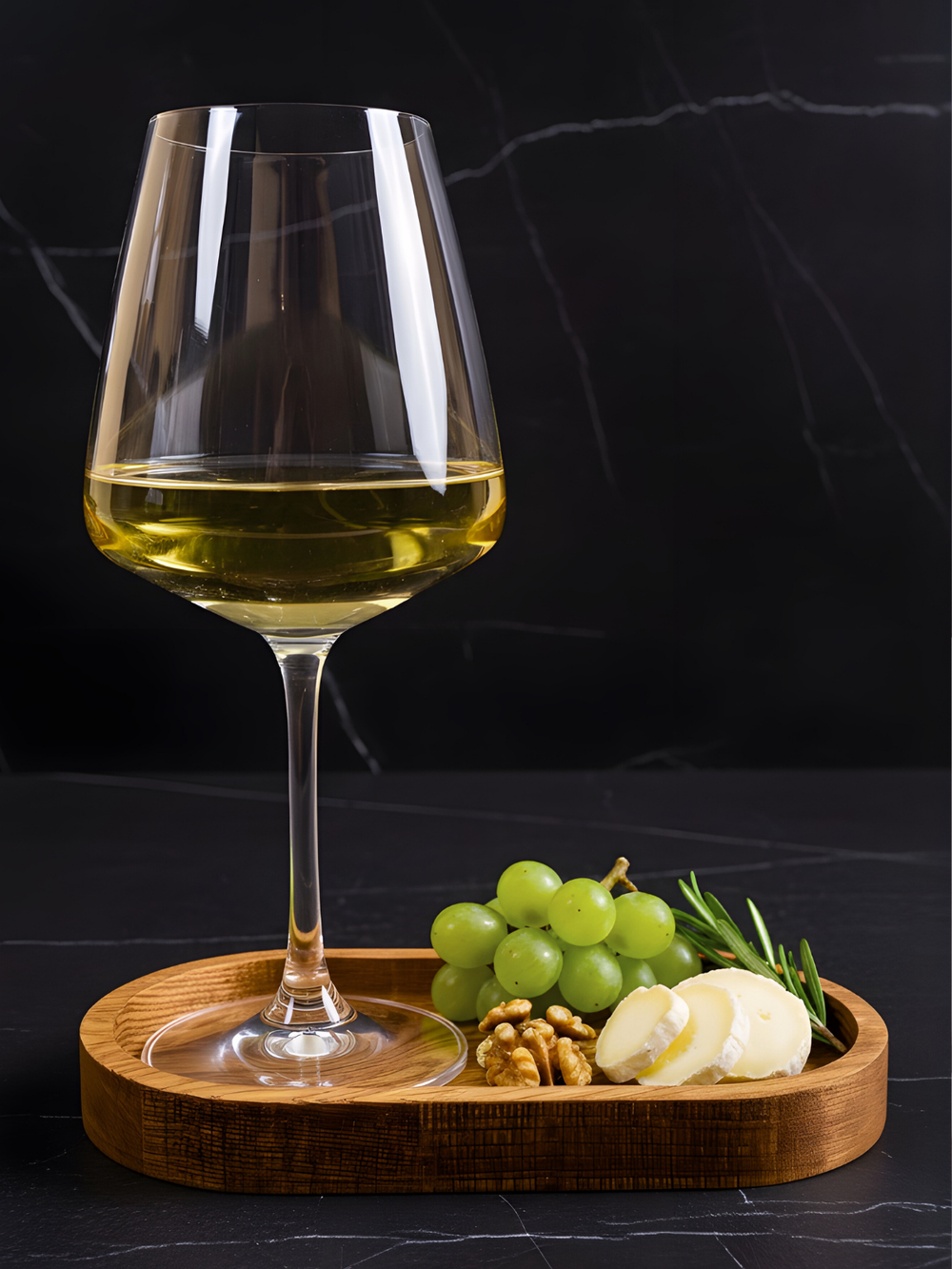 Чайный поднос деревянный овальный