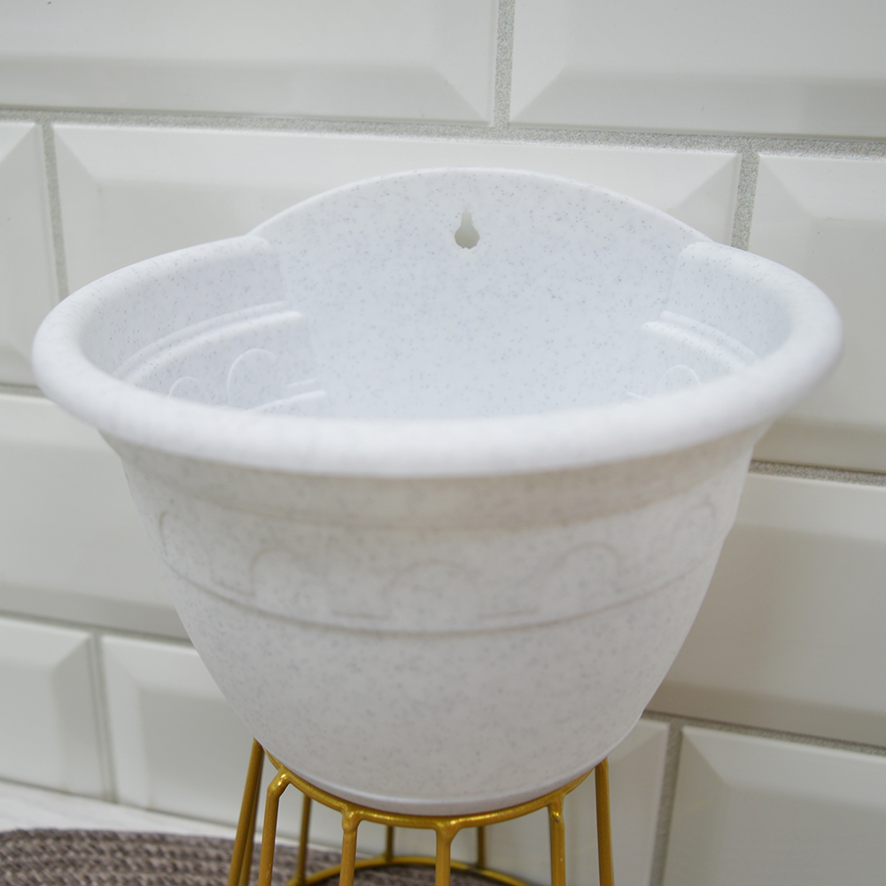 Кашпо настенное Колывань-мрамор d=16 см