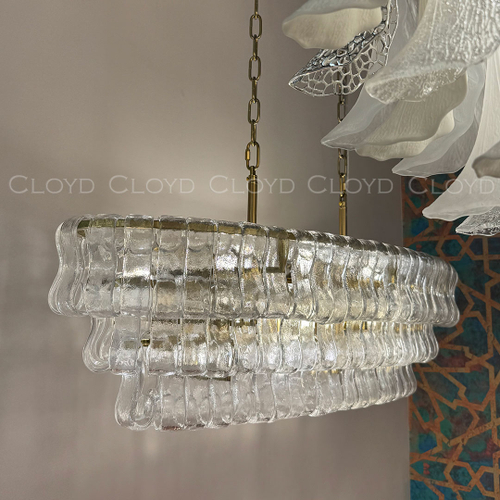 Люстра Cloyd NAMASTE C10 / шир. 100 см - латунь - прозрачн.стекло (арт.11690)