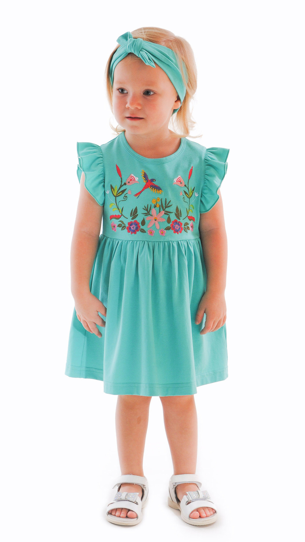 Платье трикотажное для девочки 2-8 лет Fleur de Vie