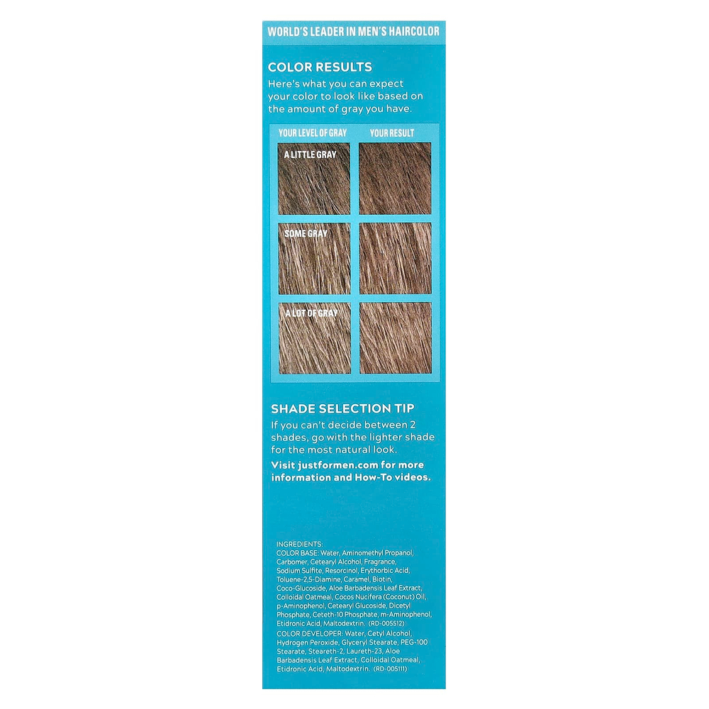 Just for Men, Moustache & Beard, кисть для окрашивания, оттенок M-10/15, блонд, 1 набор для многократного нанесения