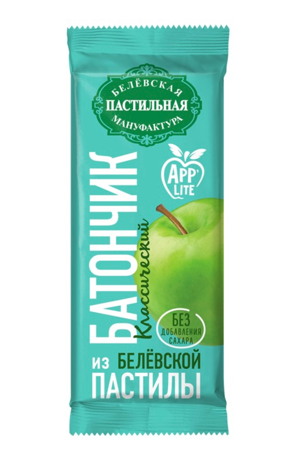 Батончик классический из Белёвской яблочной пастилы без сахара (35 гр.)