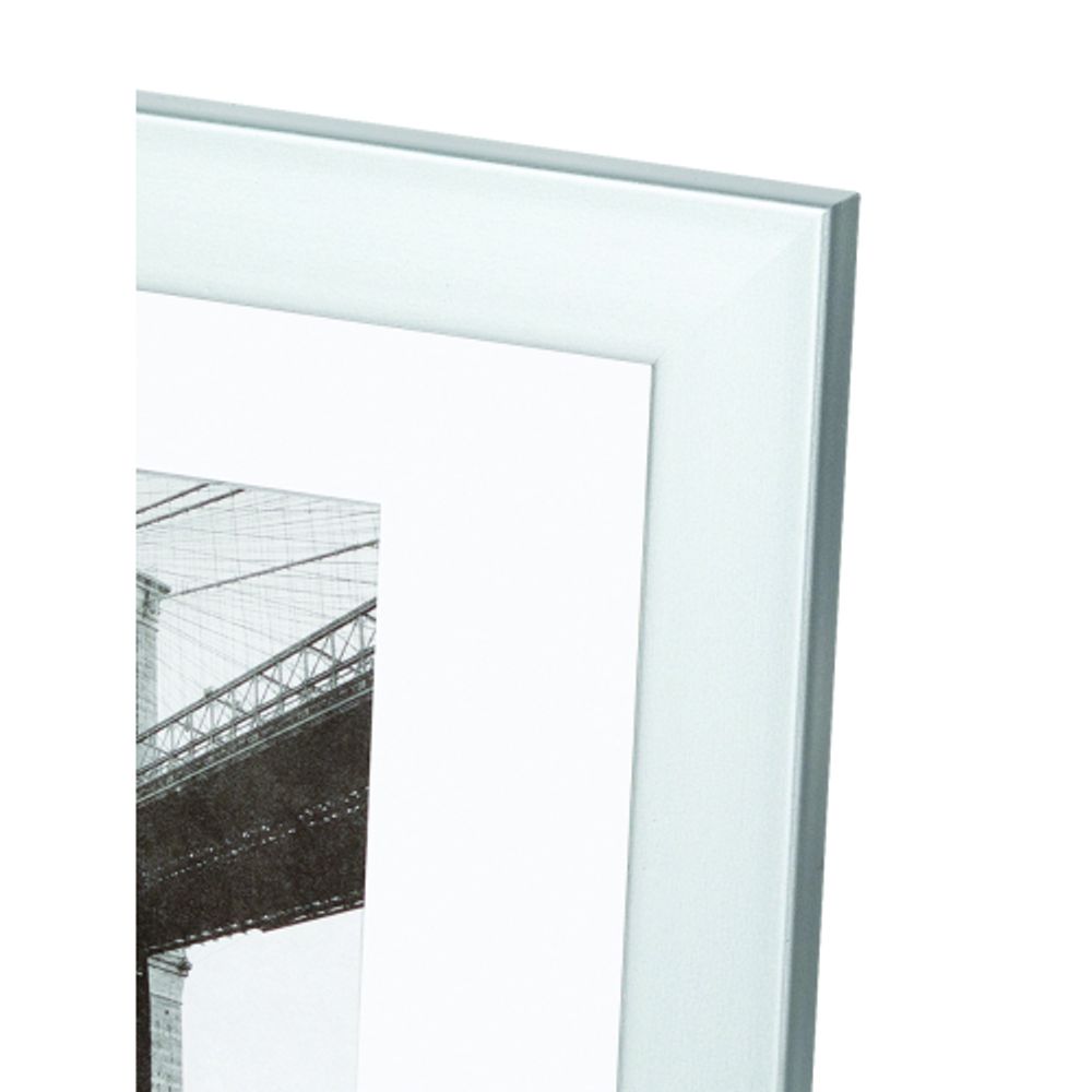 Фоторамка Image Art 612/10х15 пластиковая со стеклом цвет матовое серебро | Image Art