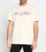 футболка logo emb Alexander McQueen - кремовый(649876 QUZ56)