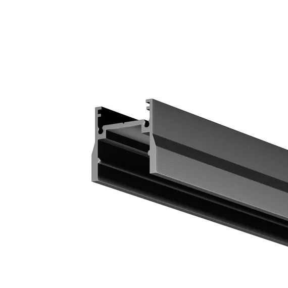 Профиль 2м Elasity IP накладной черный Outdoor o-tr001-p-b2m