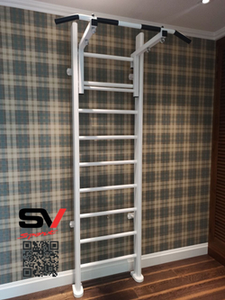 Монтаж шведской стенки Sv Sport в бетонные, кирпичные стены