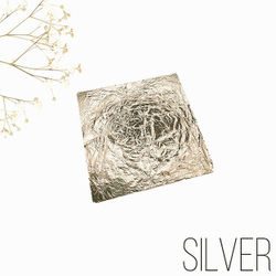Зеркальная поталь "Mirror Shine", Antique Silver, 100 шт. 8*8,5см