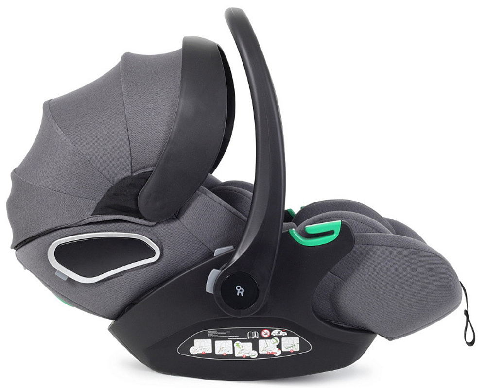 Детская коляска Rant Flex Therm Soft 3 в 1 с автокреслом Evomax Grey Stone Grey