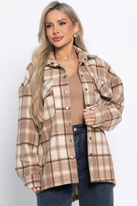 Пальто-рубашка Хармони (бежевая) Б15039-5М LT Collection