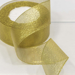 Лента Парча 3,8см х 28м с блеском (Золотой)