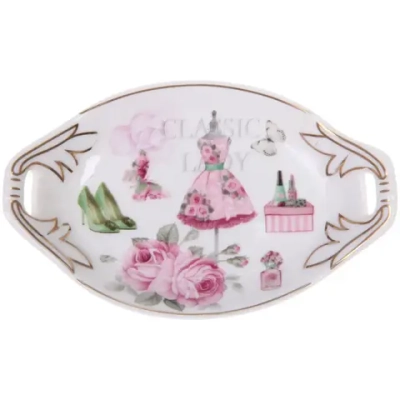 Набор подставок под чайные пакетики 2шт 11,8*7,3см, микс рисунков