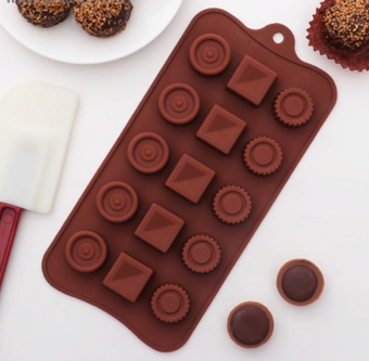 Форма для шоколада Кружочки и квадратики