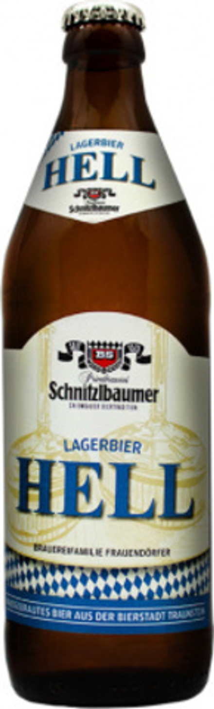 Пиво Шнитцльбаумер Лагербир Хелль / Schnitzlbaumer Lagerbier Hell 0.5 - стекло