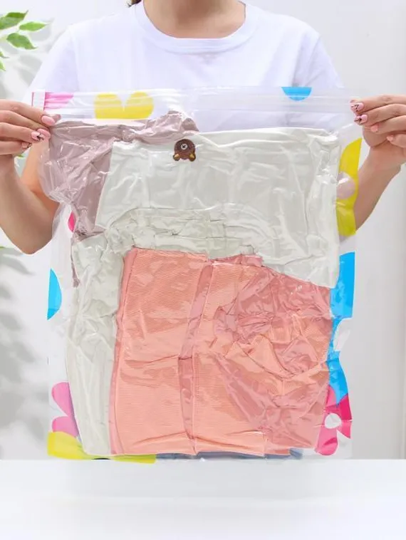 Вакуумный пакет для хранения вещей Доляна, 30×40 см, цветной, с рисунком