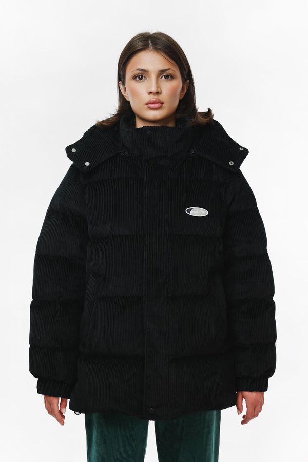 Пуховик Velvet черный - фото 1