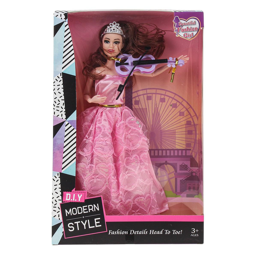 Кукла тип модель, с аксесс. коробка 01350