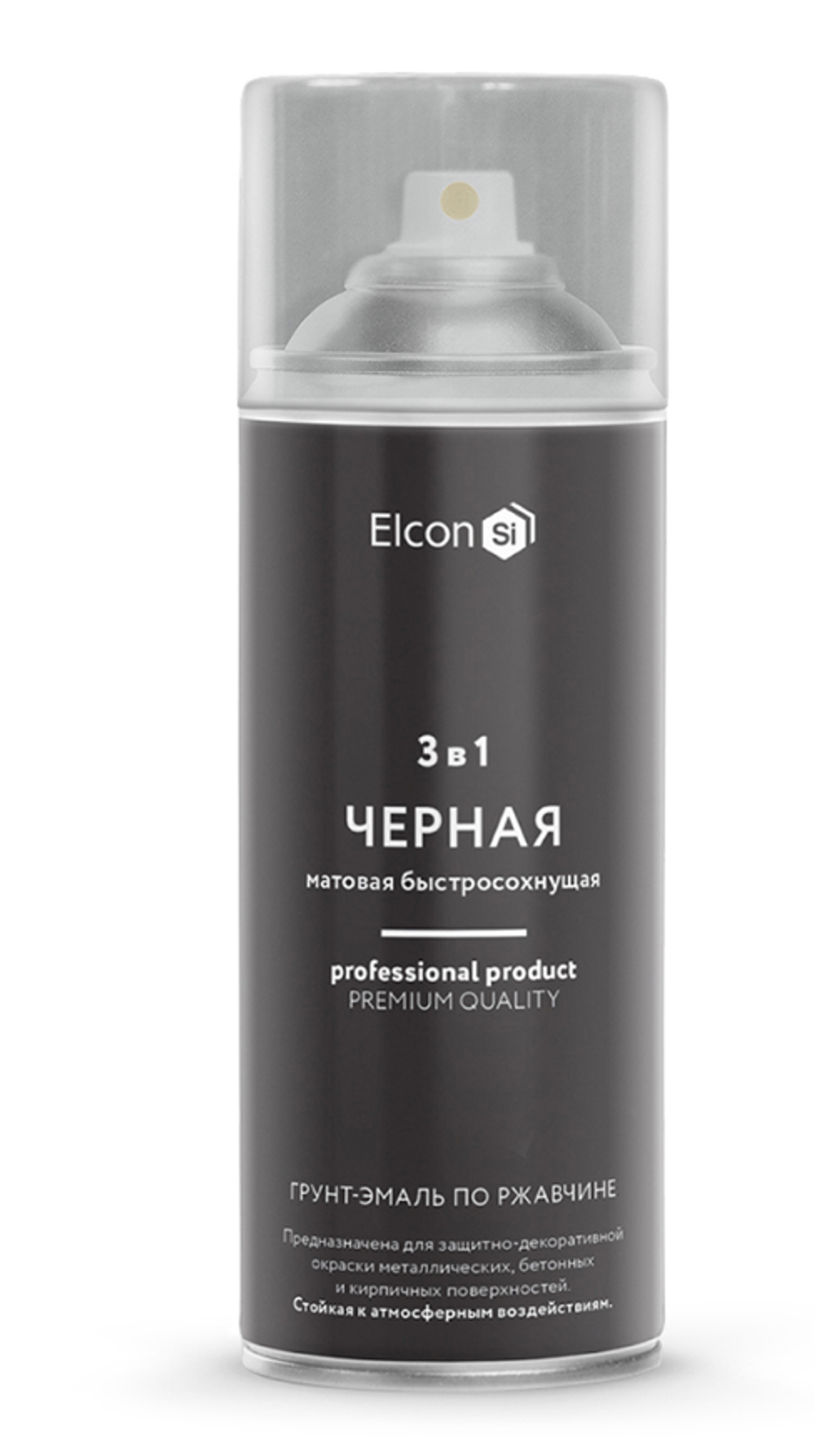 Аэрозольная грунт-эмаль по ржавчине 3 в 1 Elcon, матовая, 520 мл