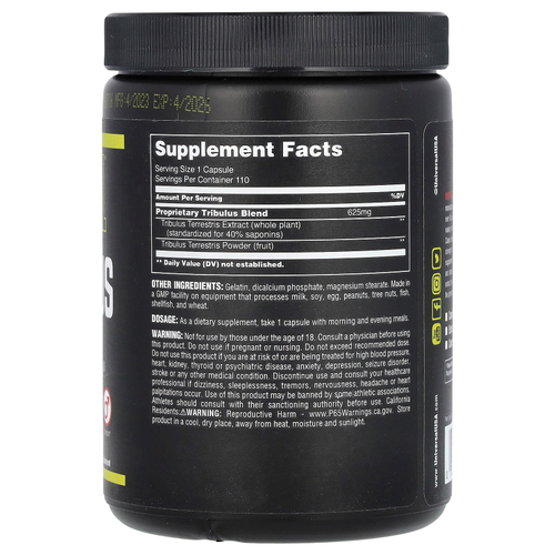 Universal U, Classic Series, Tribulus Pro, профессиональная добавка с якорцами, 110 капсул