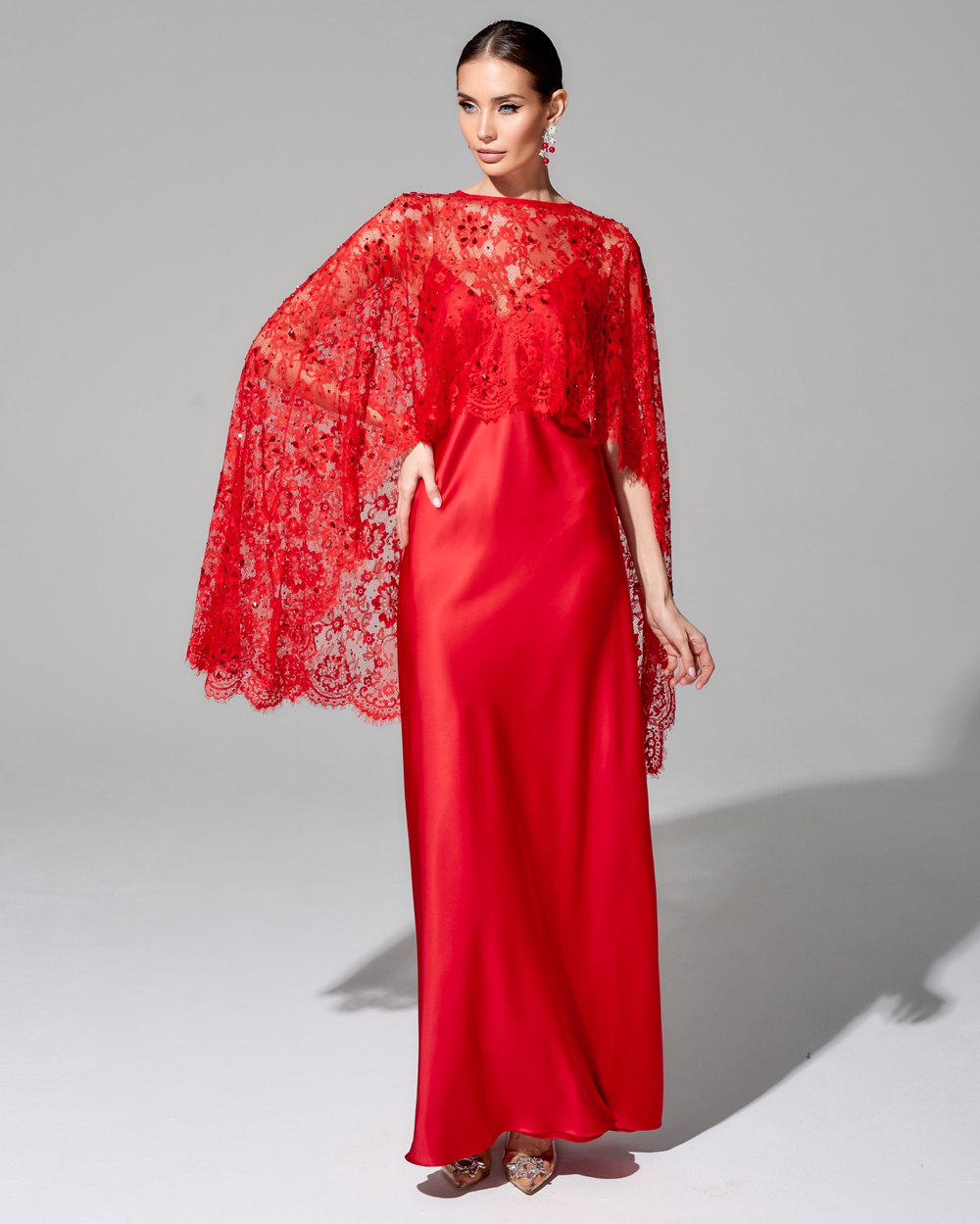 Платье-комбинация длины макси