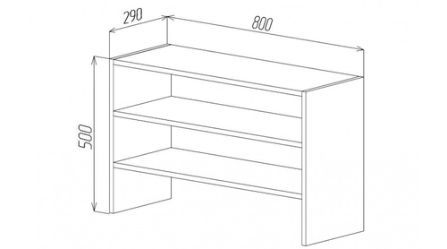 Секция для обуви Анкор светлый