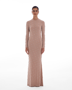 Платье Perlage (Перляш) полностью выш., беж