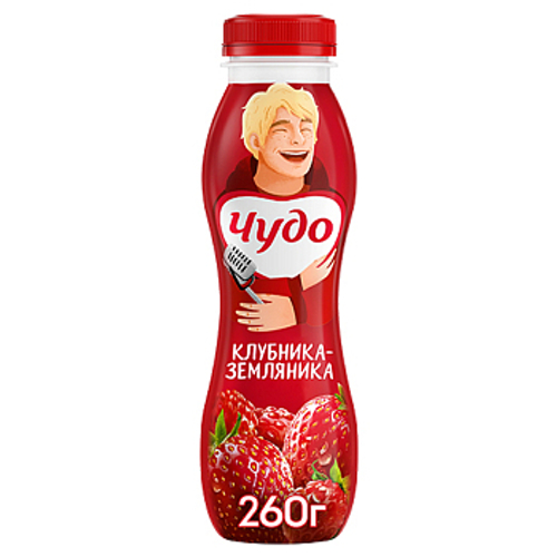 Чудо Йогурт Фруктовый со Вкусом Клубника-Земляника 260гр