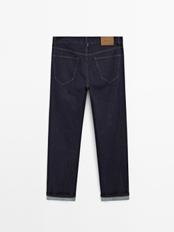 Massimo Dutti Джинсы Selvedge Fit, темно-синий