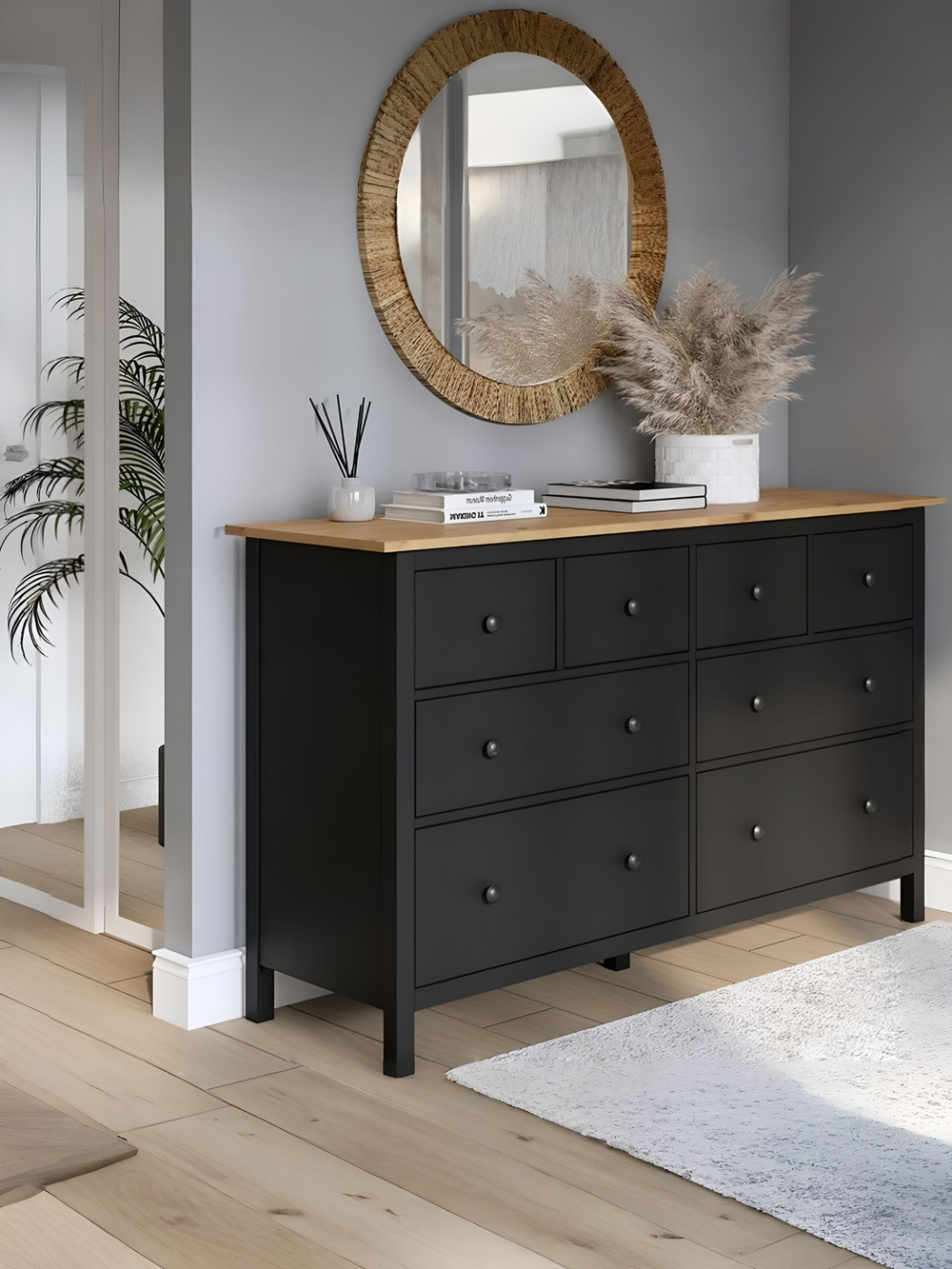 IKEA Комод КЫМОР 3 ящика, HEMNES 108*95*50, белый, КЫМОР (Хемнес ИКЕА)