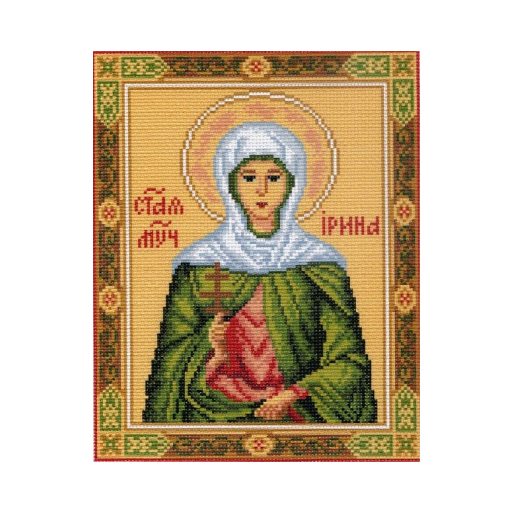 "Святая Ирина"-0720 канва с рисунком
